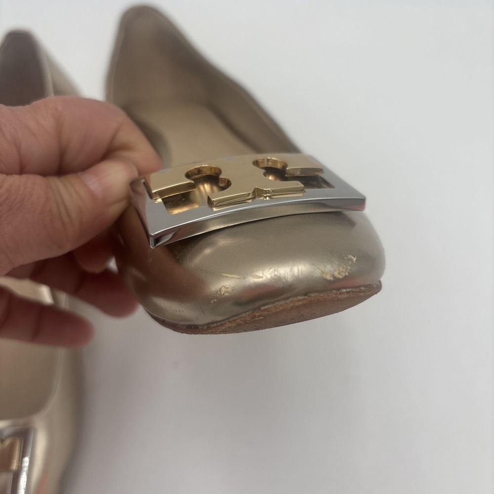 Tory‎ Burch Gold Metallic Size 6.5 M - Picture 11 of 12